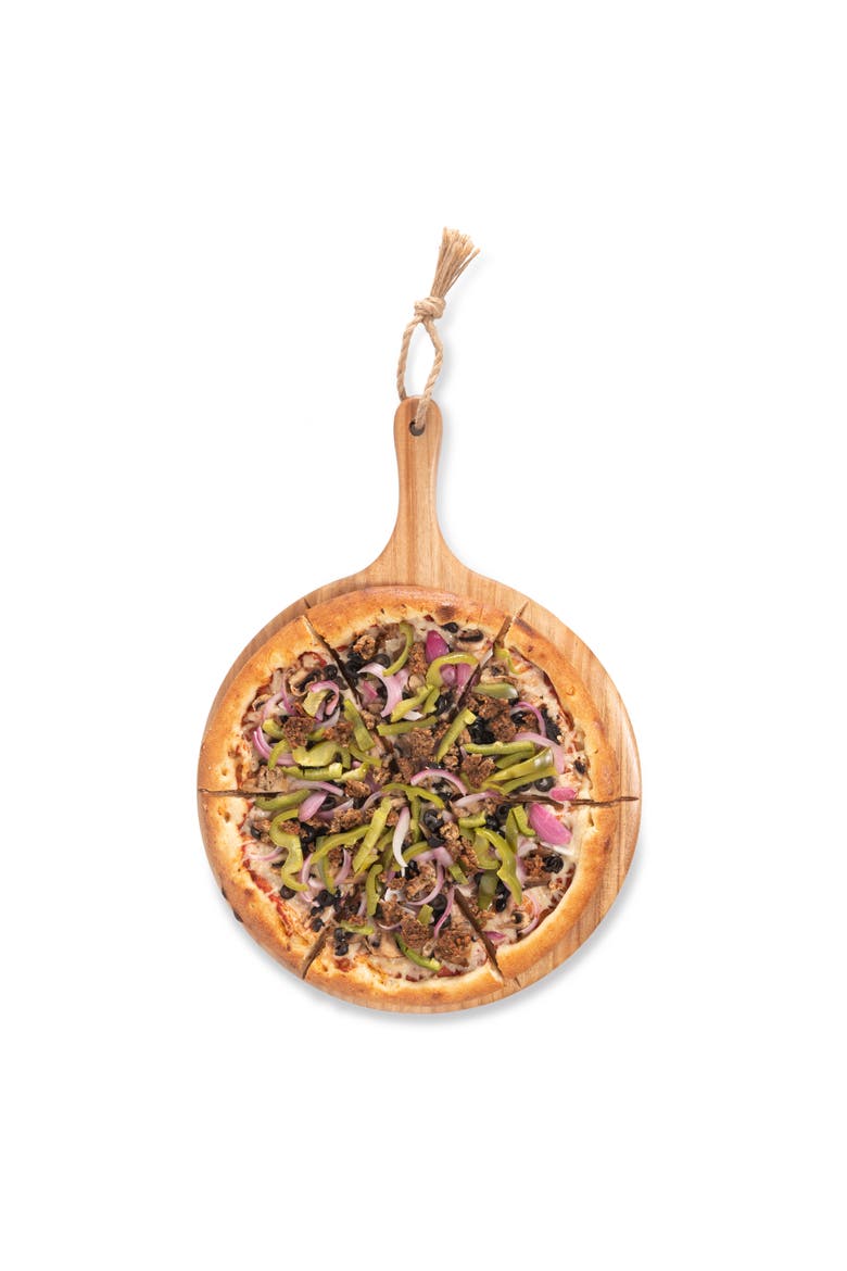 Napoletana Pizza Cutter Board, Alternate, color, Acacia Wood