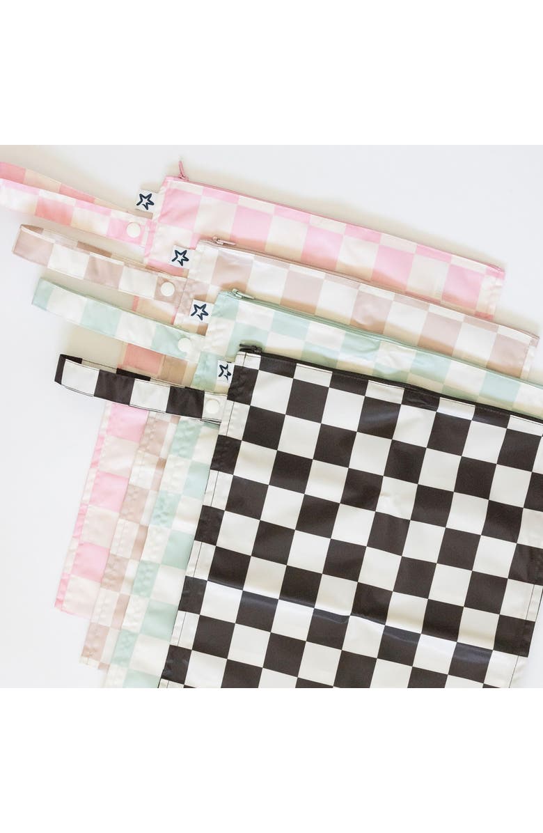 Tiny Twinkle Mess-Proof Waterproof Washable Baby/Toddler Wet Bags - Pattern, Alternate, color, Unisex Checkers