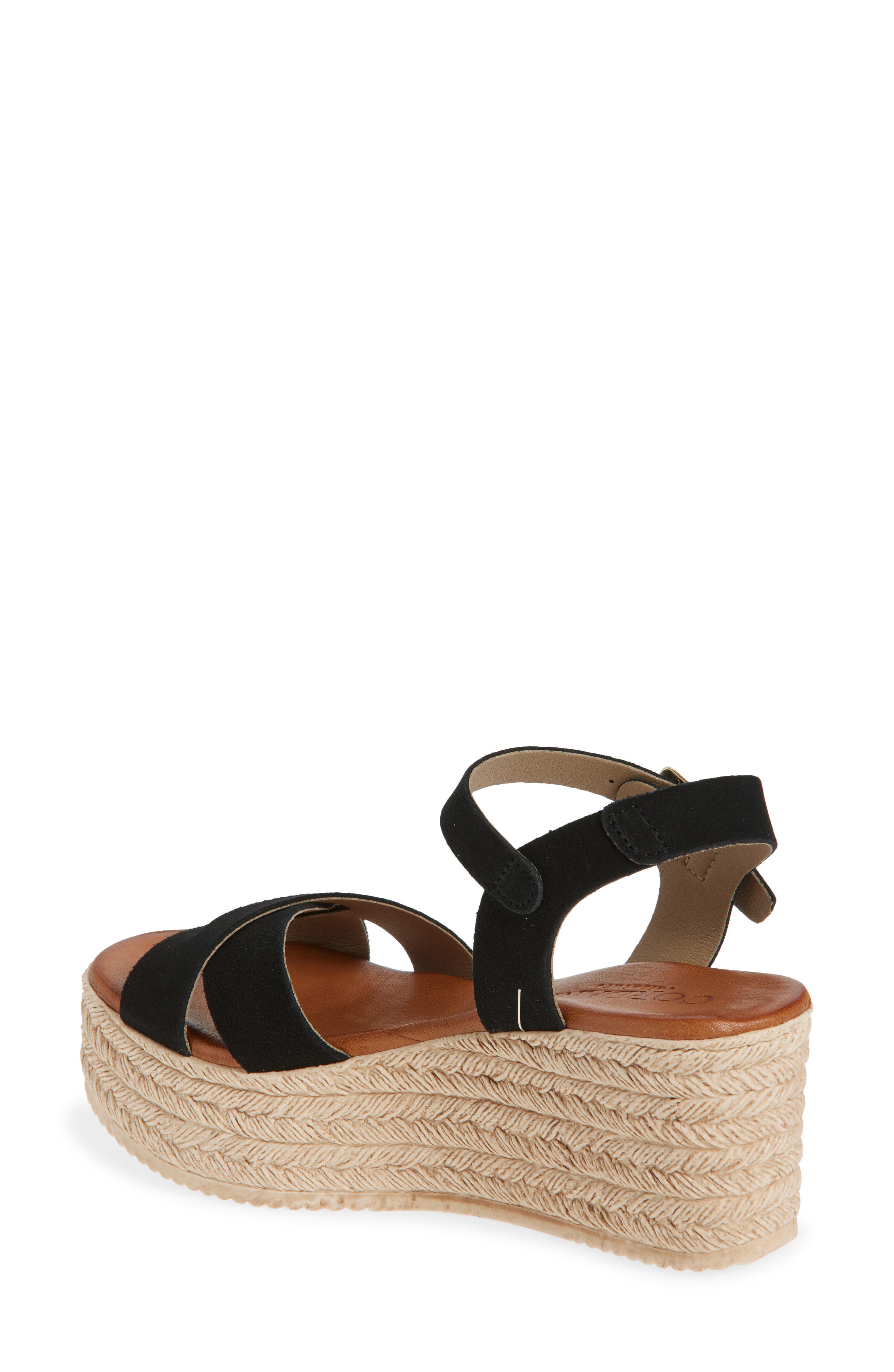 Cordani Bazil Espadrille Ankle Strap Platform Wedge Sandal, Alternate, color, 