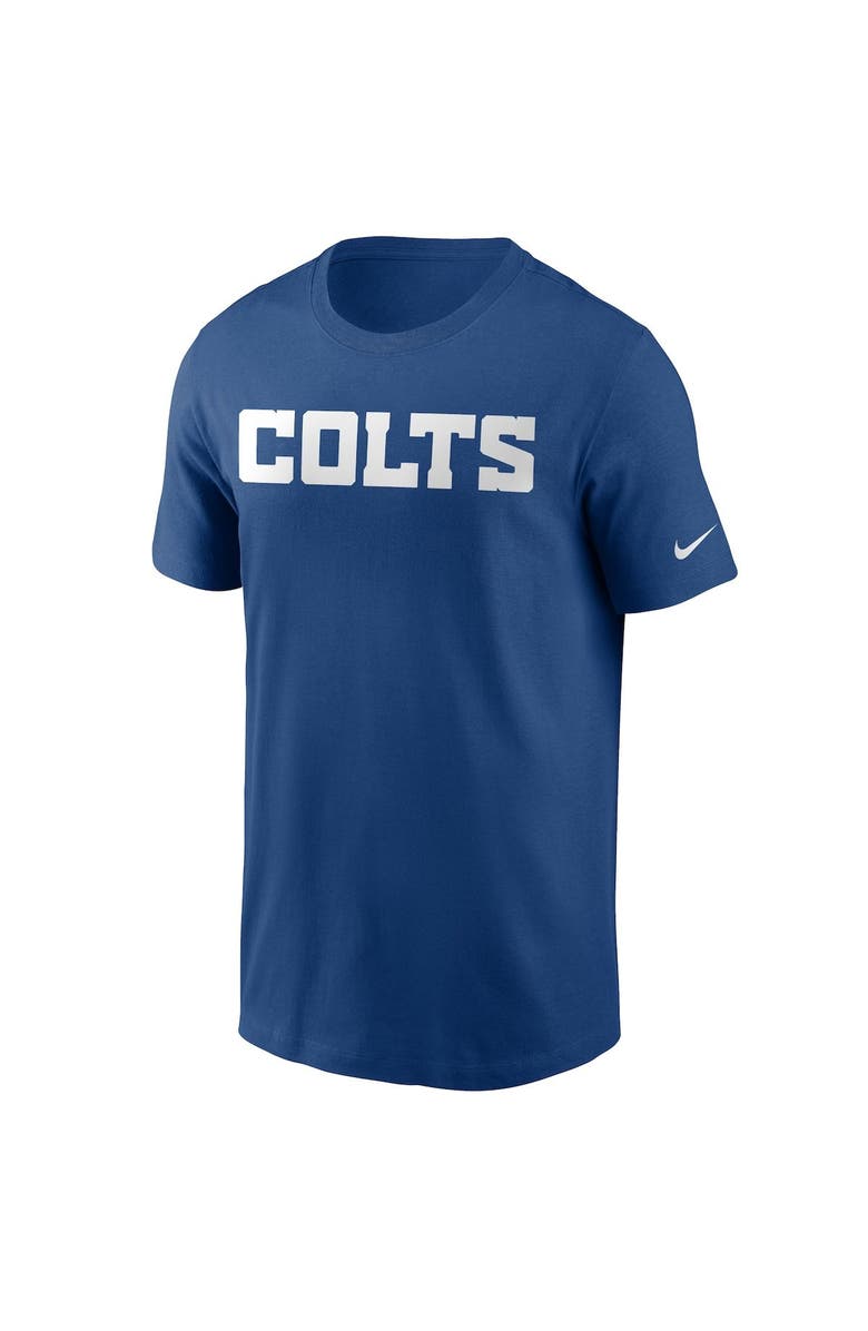 Nike Men's Nike Royal Indianapolis Colts Team Wordmark T-Shirt, Alternate, color, Royal