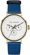 Ted Baker Phylipa Gents Leather Strap Watch, 41mm