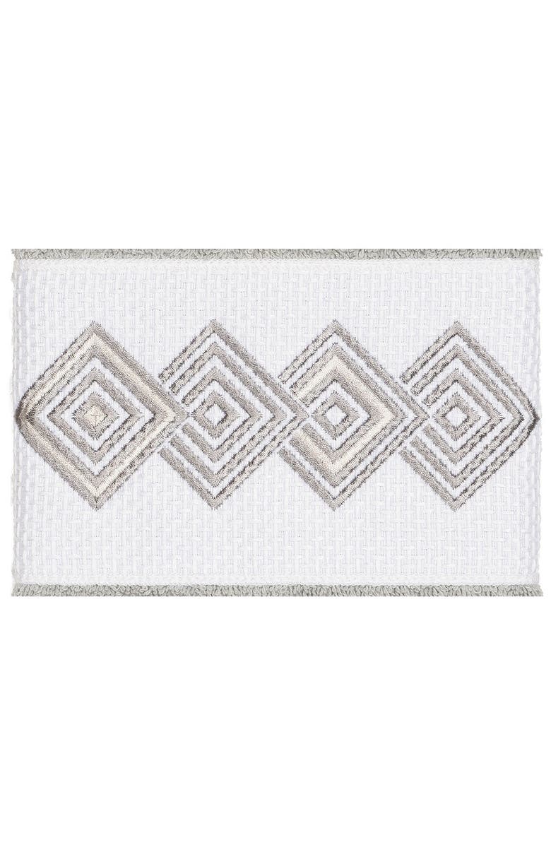 Linum Home Textiles Noah Embellished Hand Towel - Light Grey, Alternate, color, Light Grey