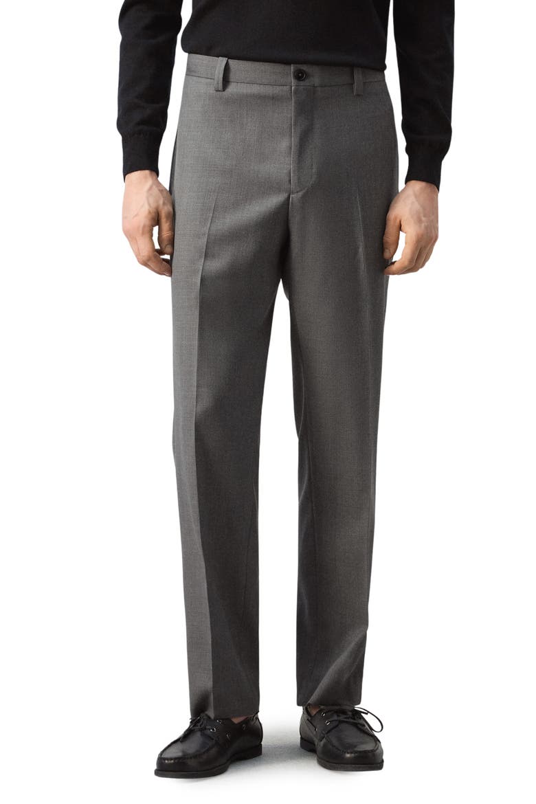 Ricardo Regular Fit Dress Pants, Main, color, GREY