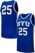 Nike Men's Nike #25 Royal BYU Cougars Replica Basketball Jersey