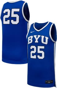 Nike Men's Nike #25 Royal BYU Cougars Replica Basketball Jersey