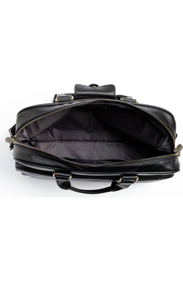 Bosca Slim Leather Briefcase, Alternate, color,