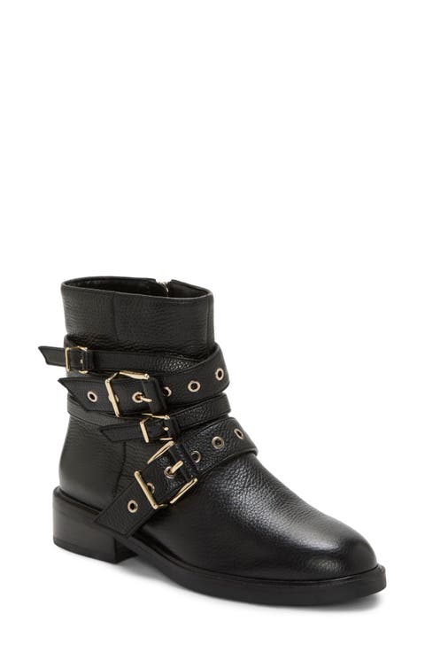 Arielle Buckle Moto Boot (Women)