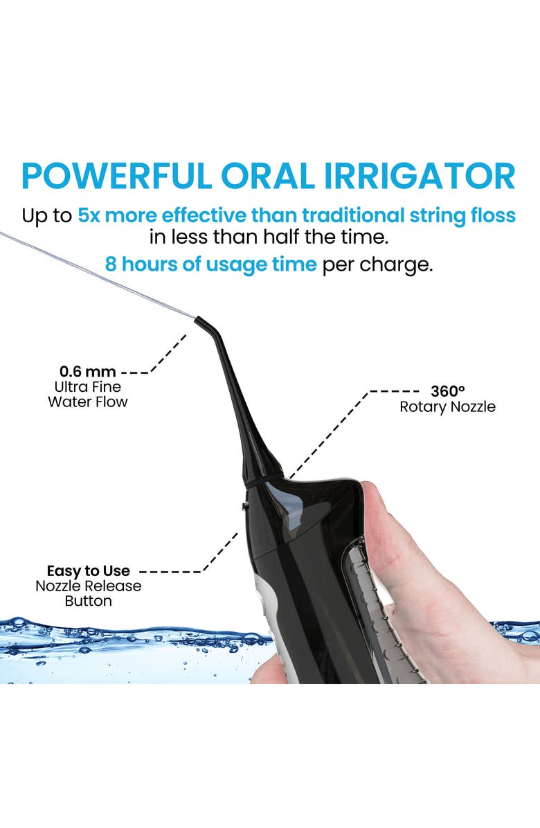 AQUASONIC Black Series Toothbrush & Black Aquaflosser Bundle, Alternate, color, Black