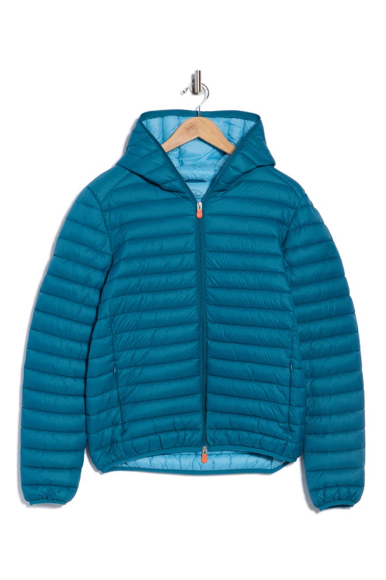 Luca Water Resistant Hooded Packable Puffer Jacket, Alternate, color, HORIZON BLUE