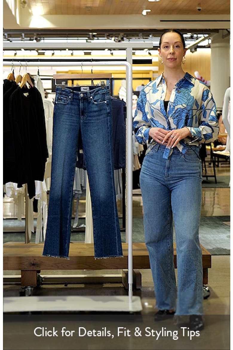Laurel Raw Hem High Waist Canyon Bootcut Jeans video