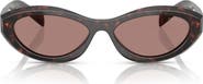 Prada 55mm Irregular Sunglasses