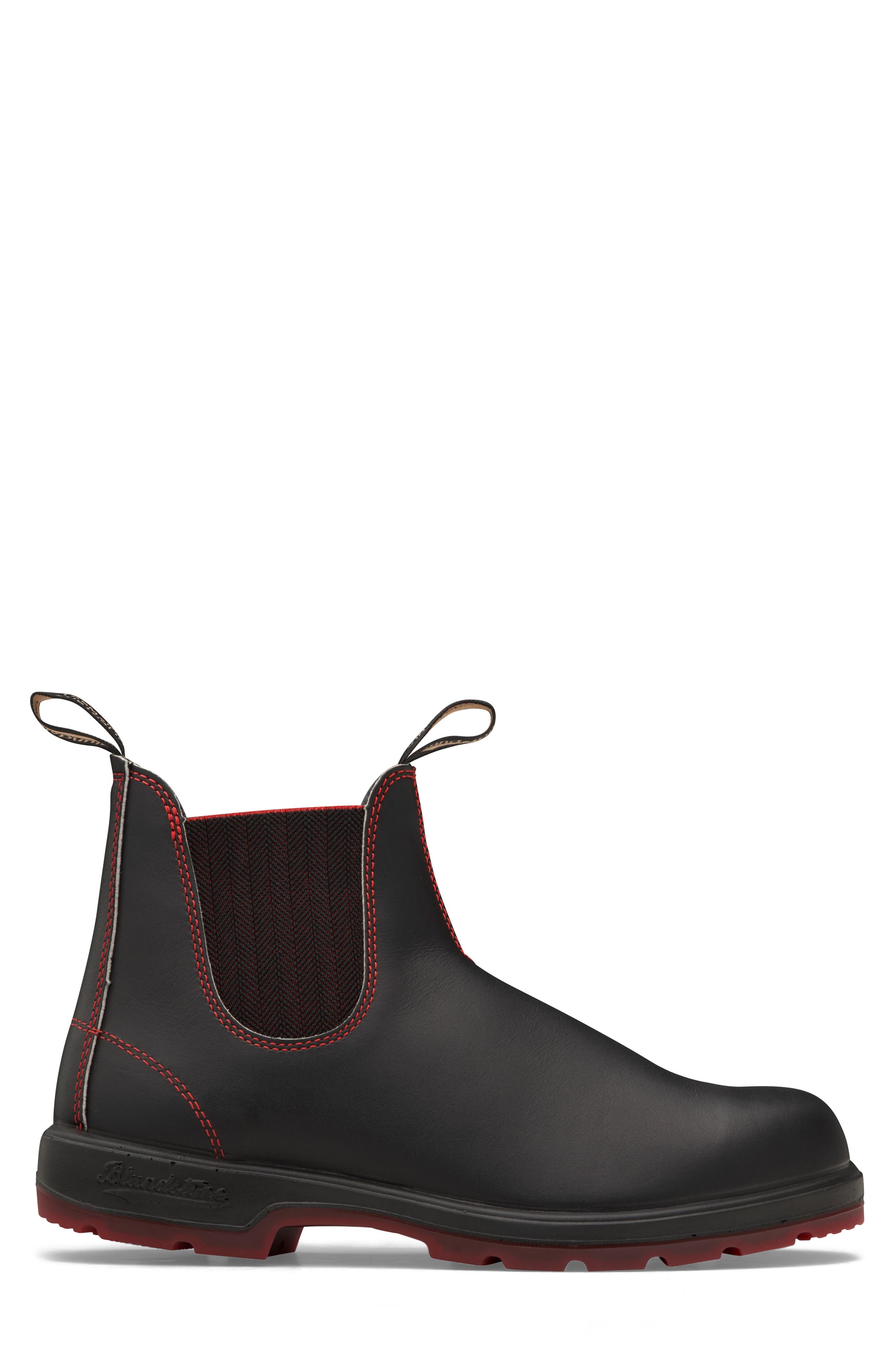 Blundstone Footwear Classic Chelsea Boot, Alternate, color, Black/ Red