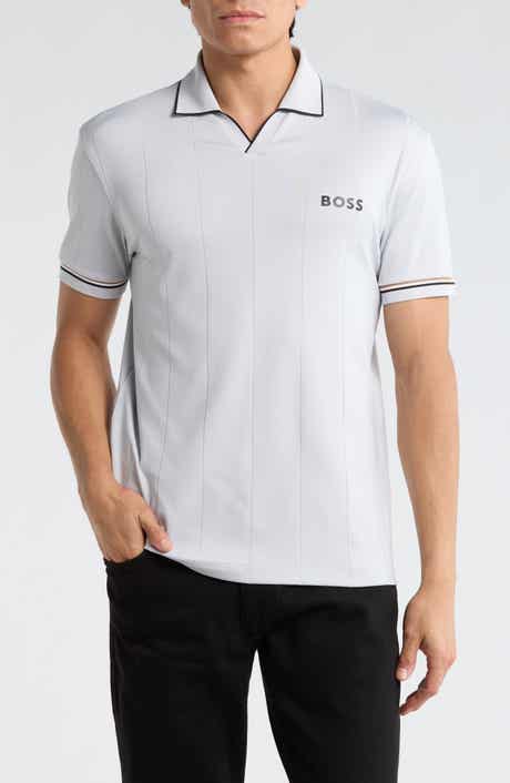 BOSS Palle Tipped Johnny Collar Knit Polo