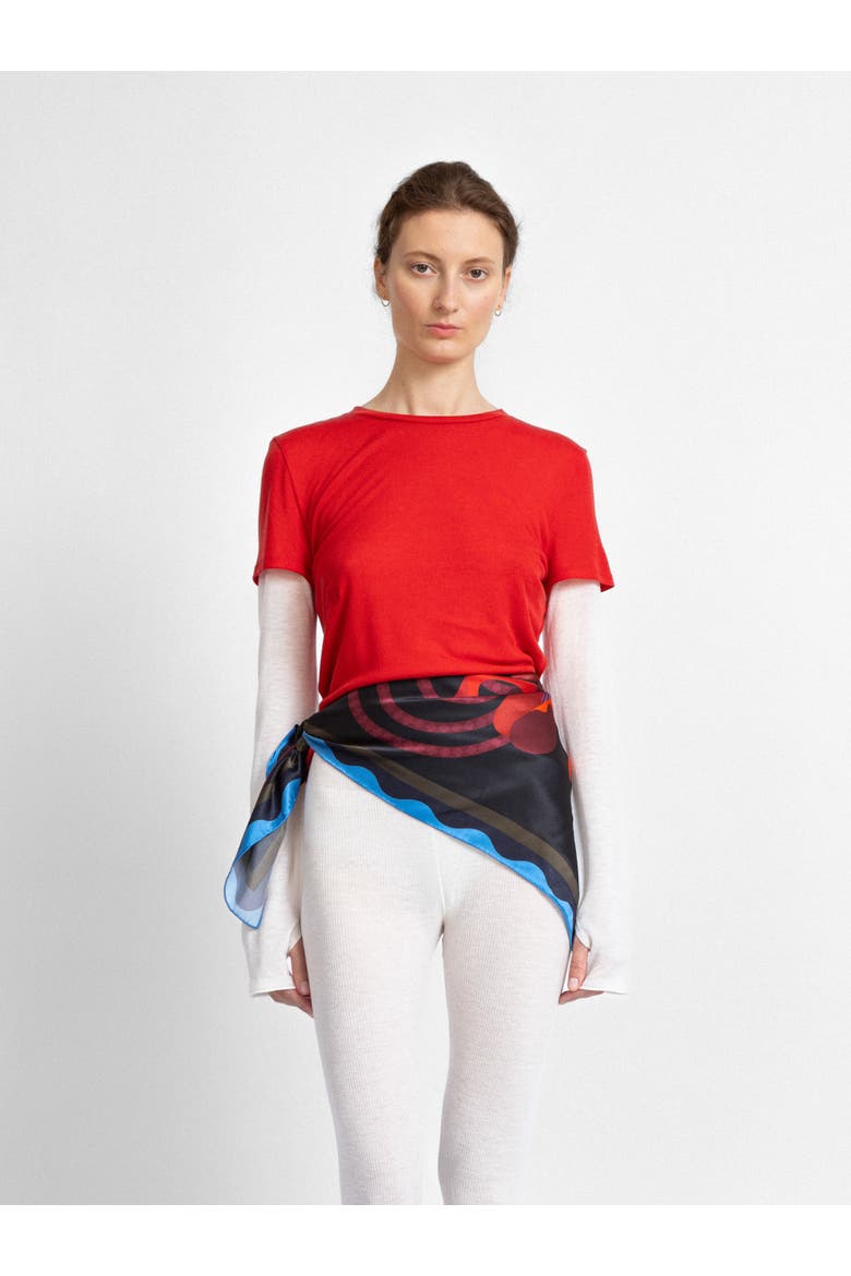 Square Silk Shawl, Alternate, color, Late Bloomer
