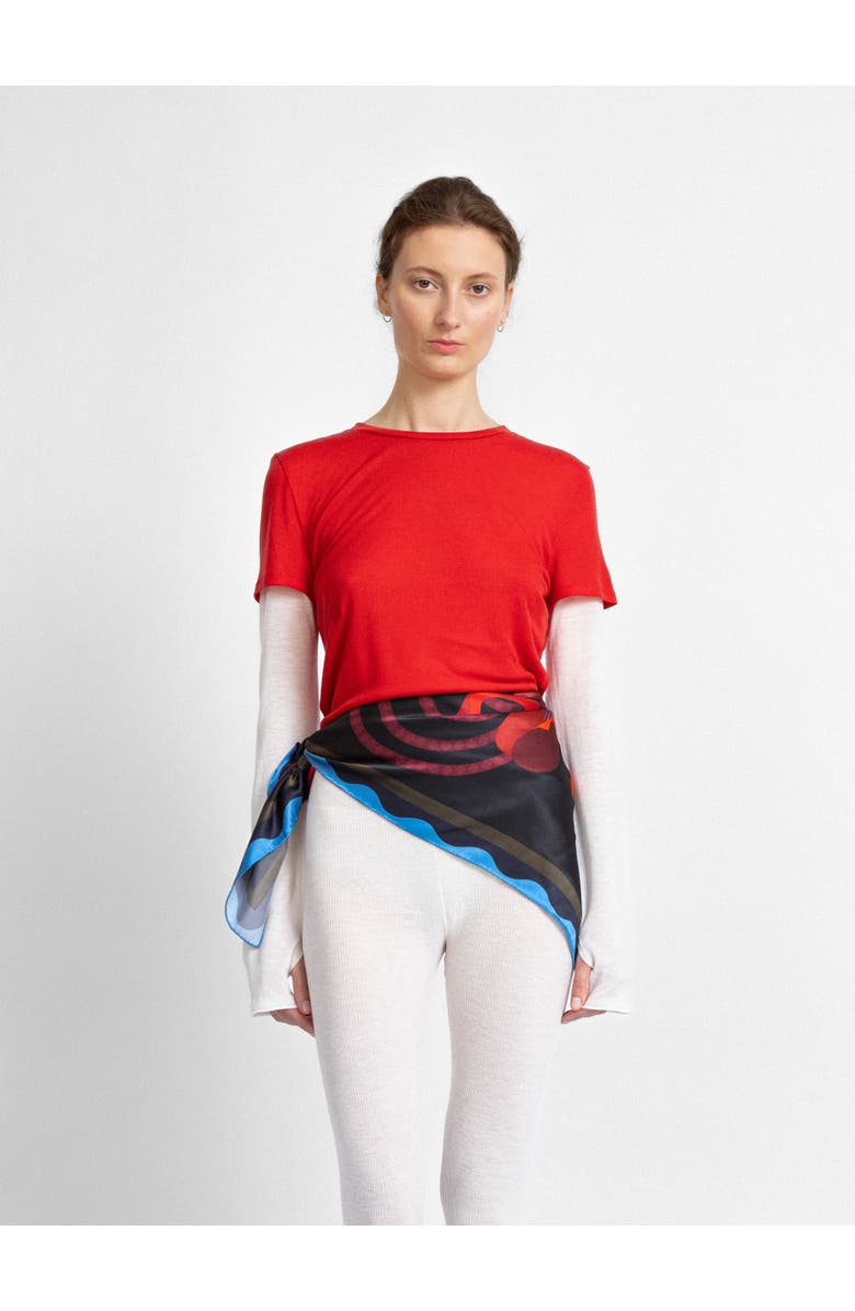 Alas Square Silk Shawl, Alternate, color, Late Bloomer