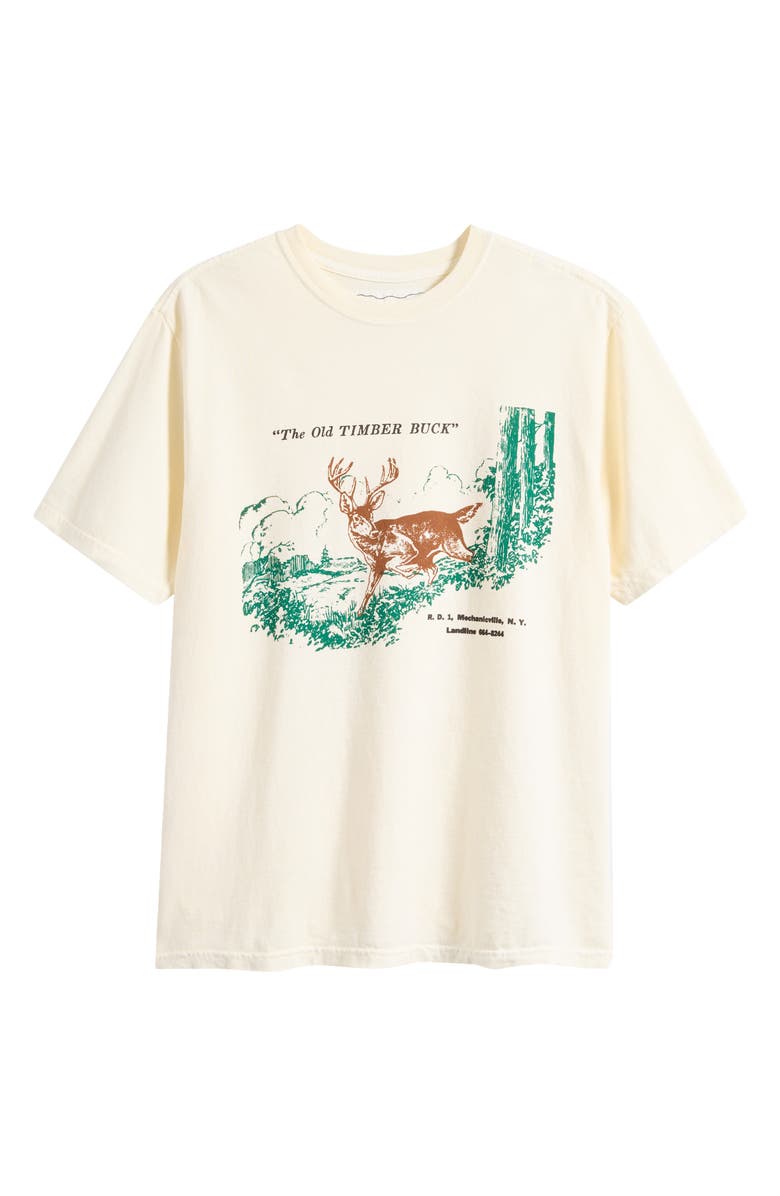 ONE OF THESE DAYS Old Timber Buck Graphic T-Shirt, Alternate, color, Bone