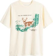 ONE OF THESE DAYS Old Timber Buck Graphic T-Shirt