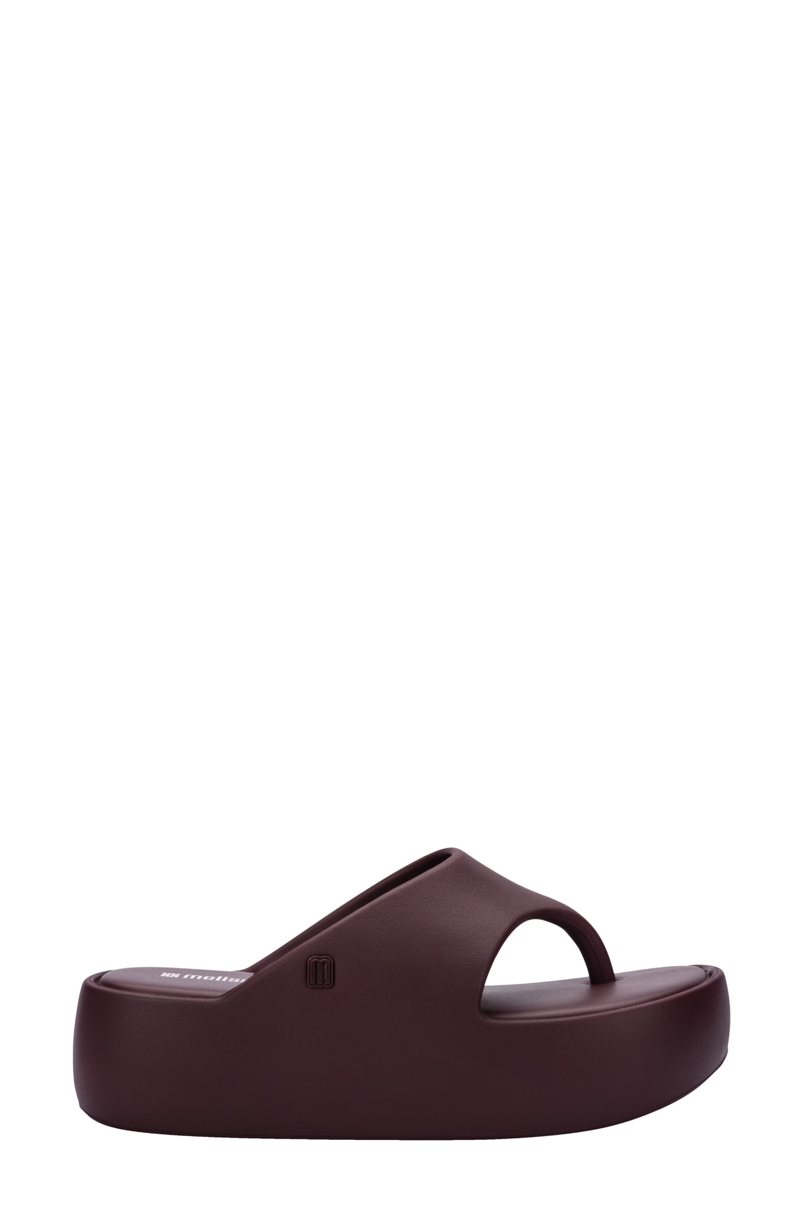 Free Platform Flip Flop, Alternate, color, BURGUNDY