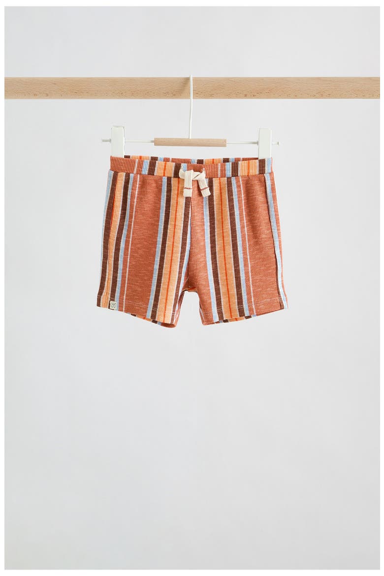 Road Trip Appliqué T-Shirt & Drawstring Shorts Set, Alternate, color, ORANGE