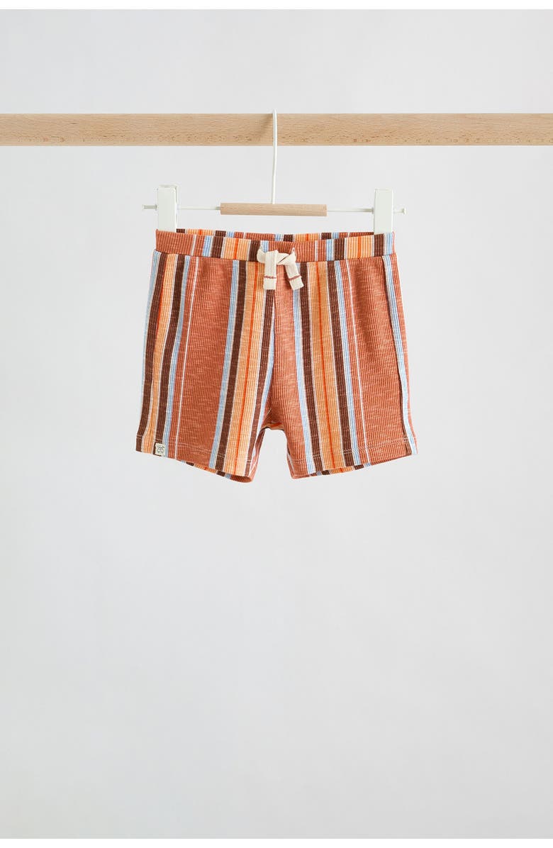 NEXT Road Trip Appliqué T-Shirt & Drawstring Shorts Set, Alternate, color, Orange