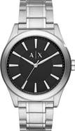 AX Armani Exchange Men's Nico Stainless Steel Black Bracelet Watch, 44mm