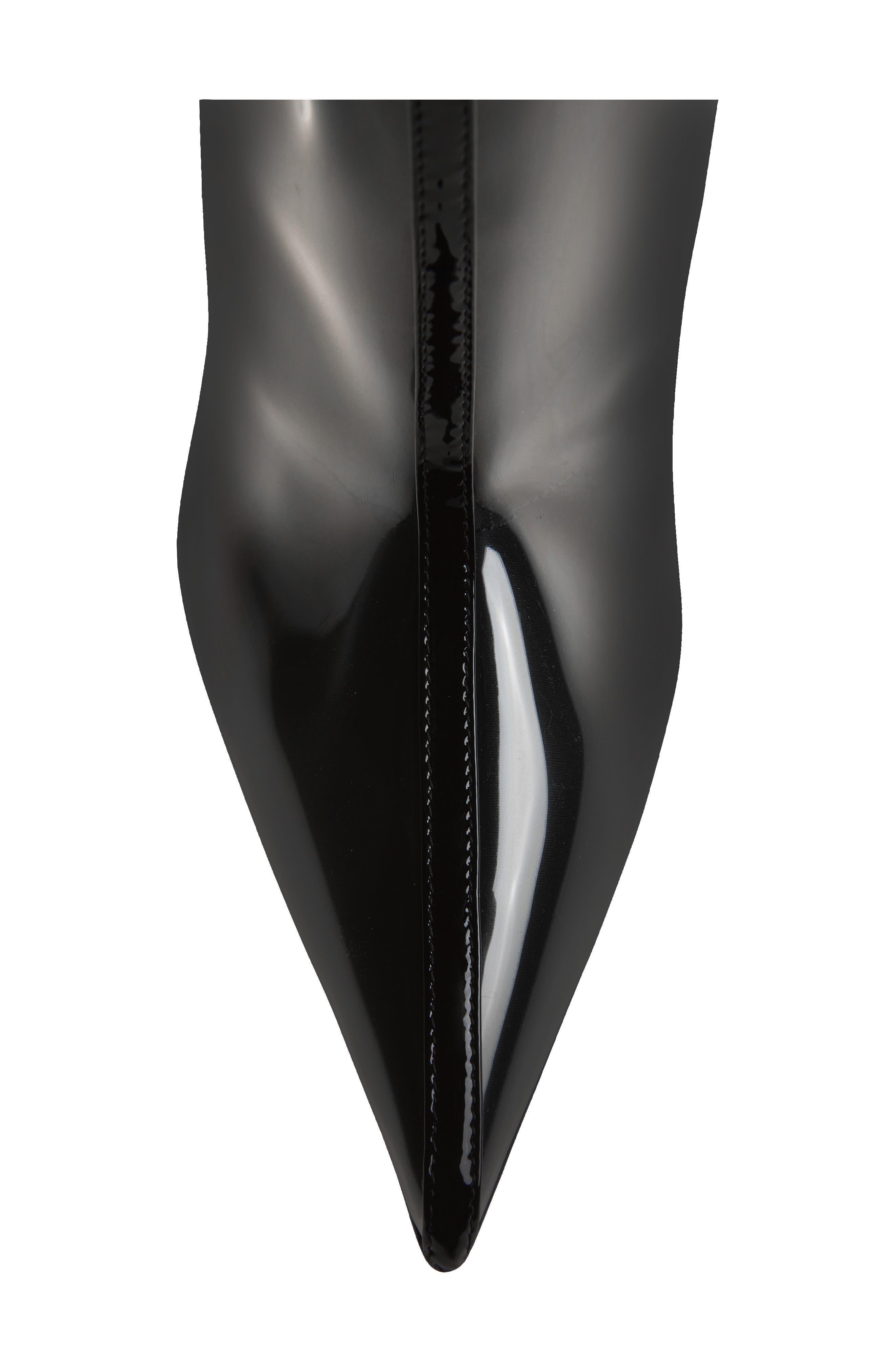 Zurprize Clear Encased Pointed Toe Boot, Alternate, color, BK01 BLACK