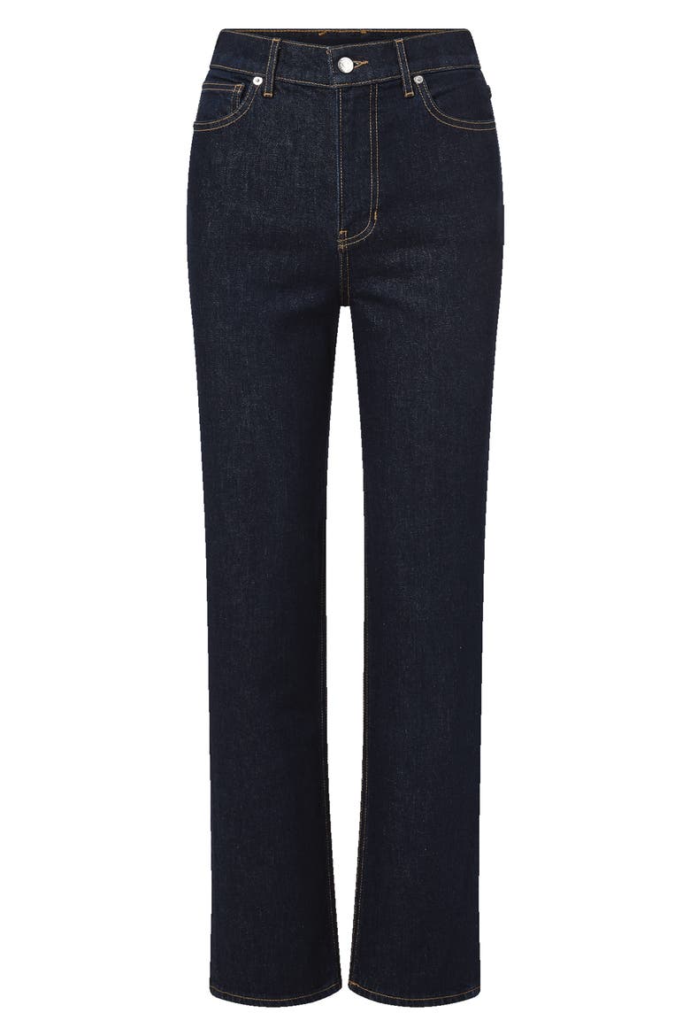 Leah Straight Leg Jeans, Alternate, color, INDIGO RINSE