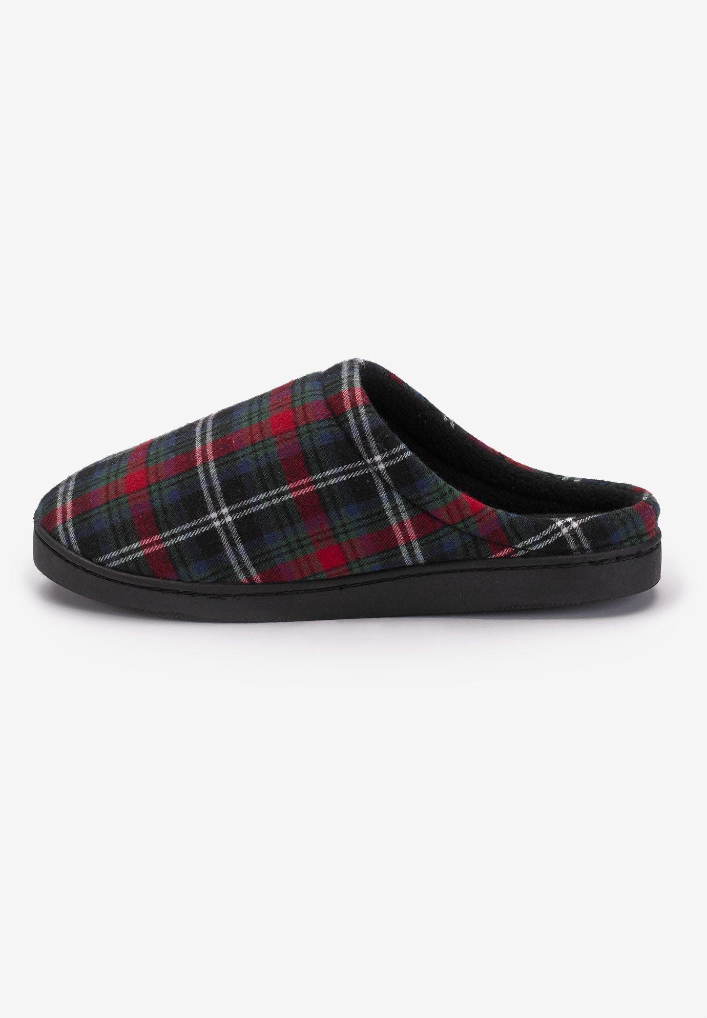KingSize Fleece Clog Slippers, Alternate, color, Black