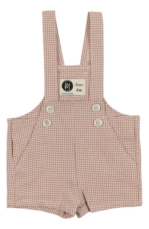 Kids' Check Shortalls (Baby & Toddler)