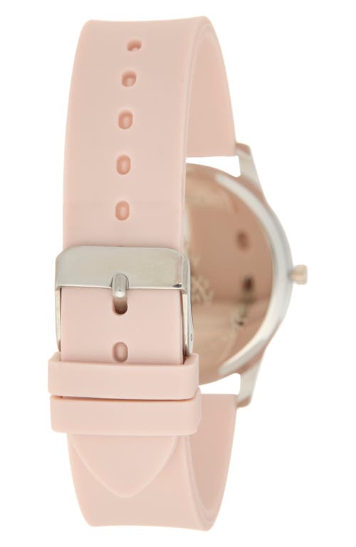 American Exchange Silicone Strap Watch & Assorted Bracelets Set, 38mm In Pink