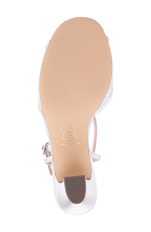 Nina Allyce Ankle Strap Sandal In White