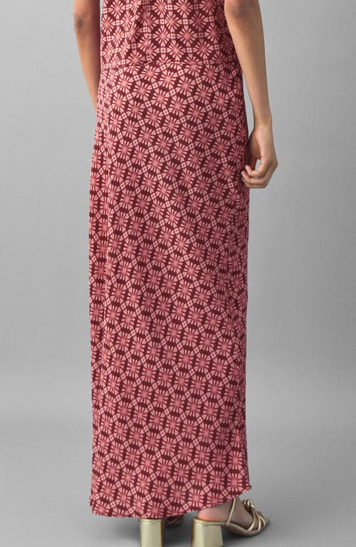 Mango Teen Print Maxi Skirt In Pink