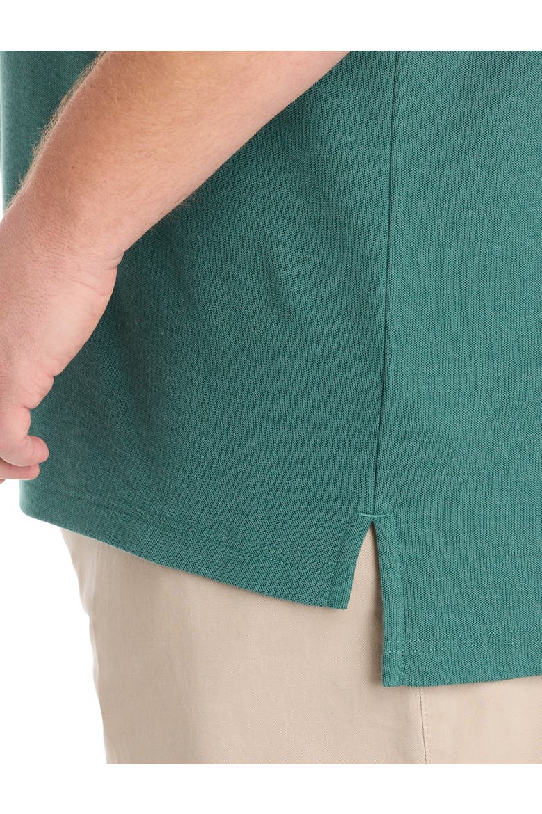 Big & Tall Oxford Tipped Polo Shirt V2, Alternate, color, RAINFOREST