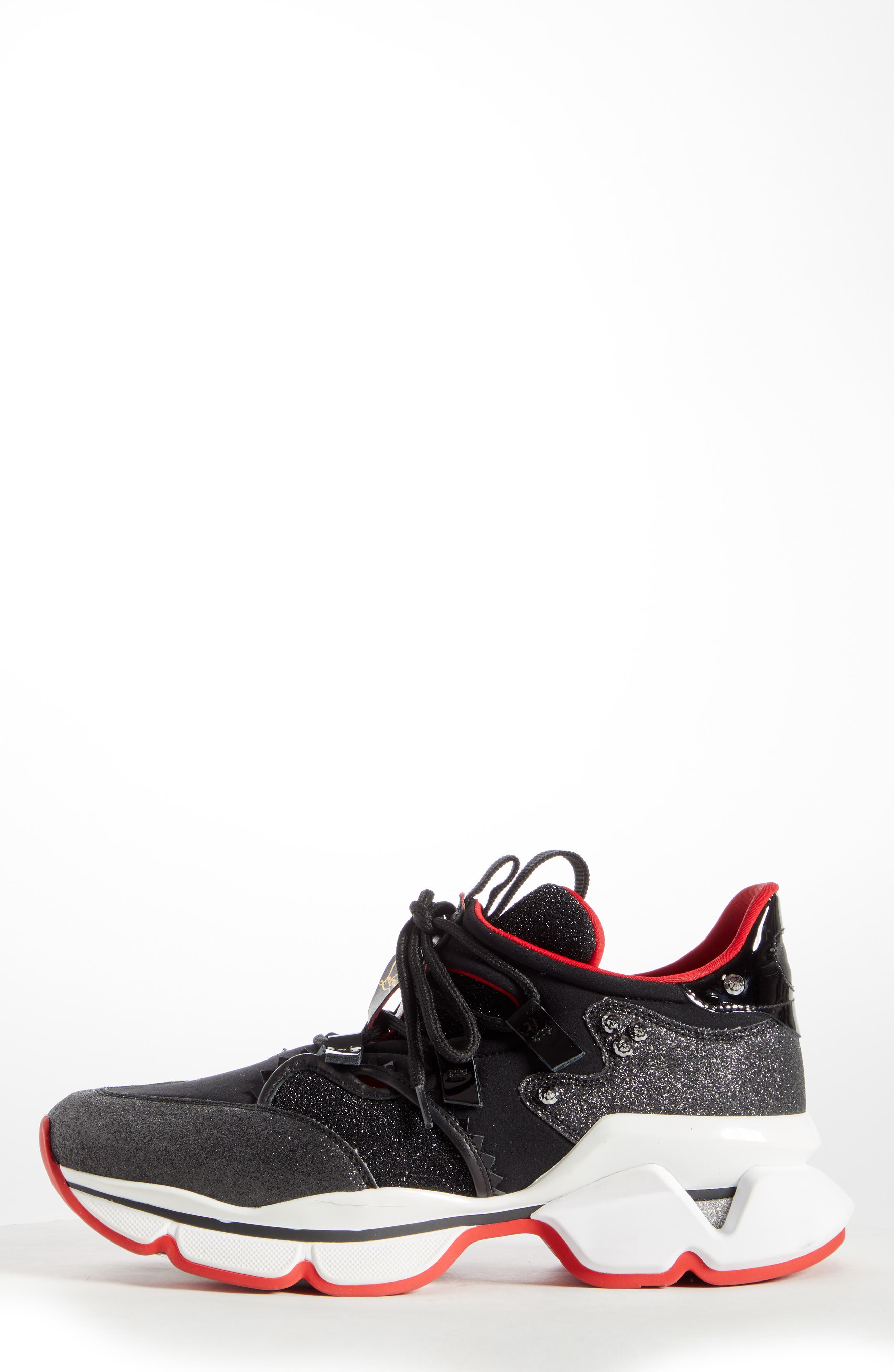 Christian Louboutin Red Runner Sneaker, Alternate, color, 