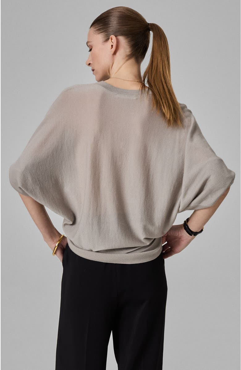 CO Draped Knit Top in Fine Cashmere, Alternate, color, 