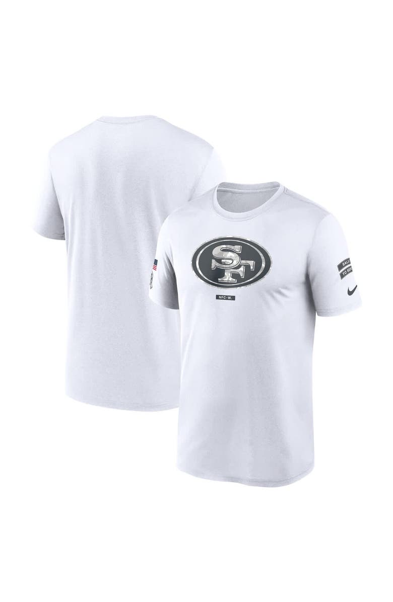 Nike Men's Nike White San Francisco 49ers 2024 Salute To Service Legend Performance T-Shirt, Main, color, 