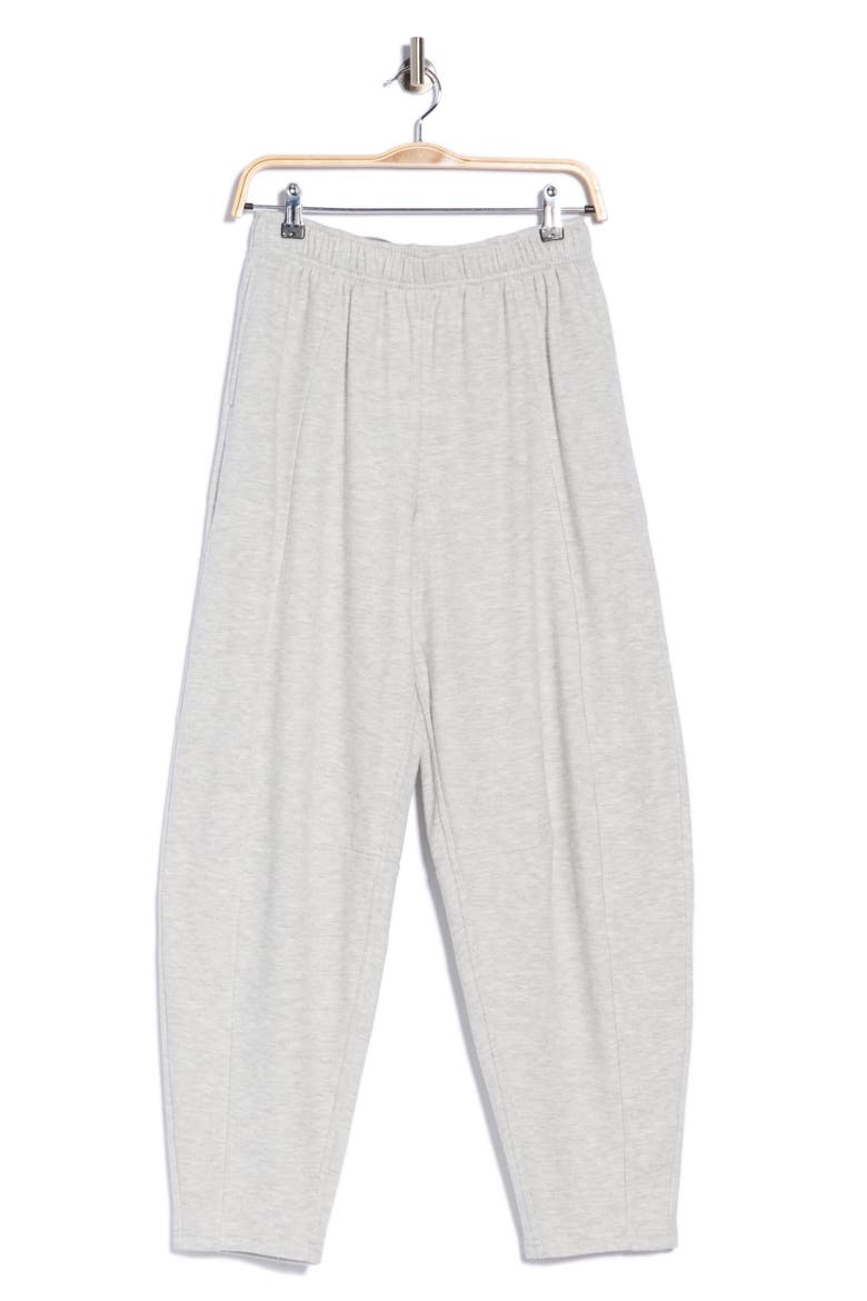 Aspen Ribbed Barrel Leg 7/8 Pants, Main, color, HTR.LT.GREY