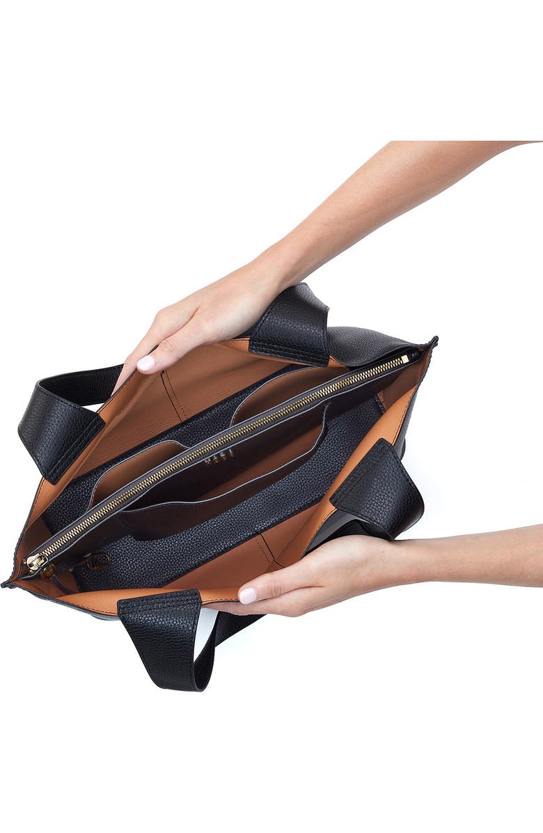 HOBO Vida Leather Tote, Alternate, color, Black Biscuit