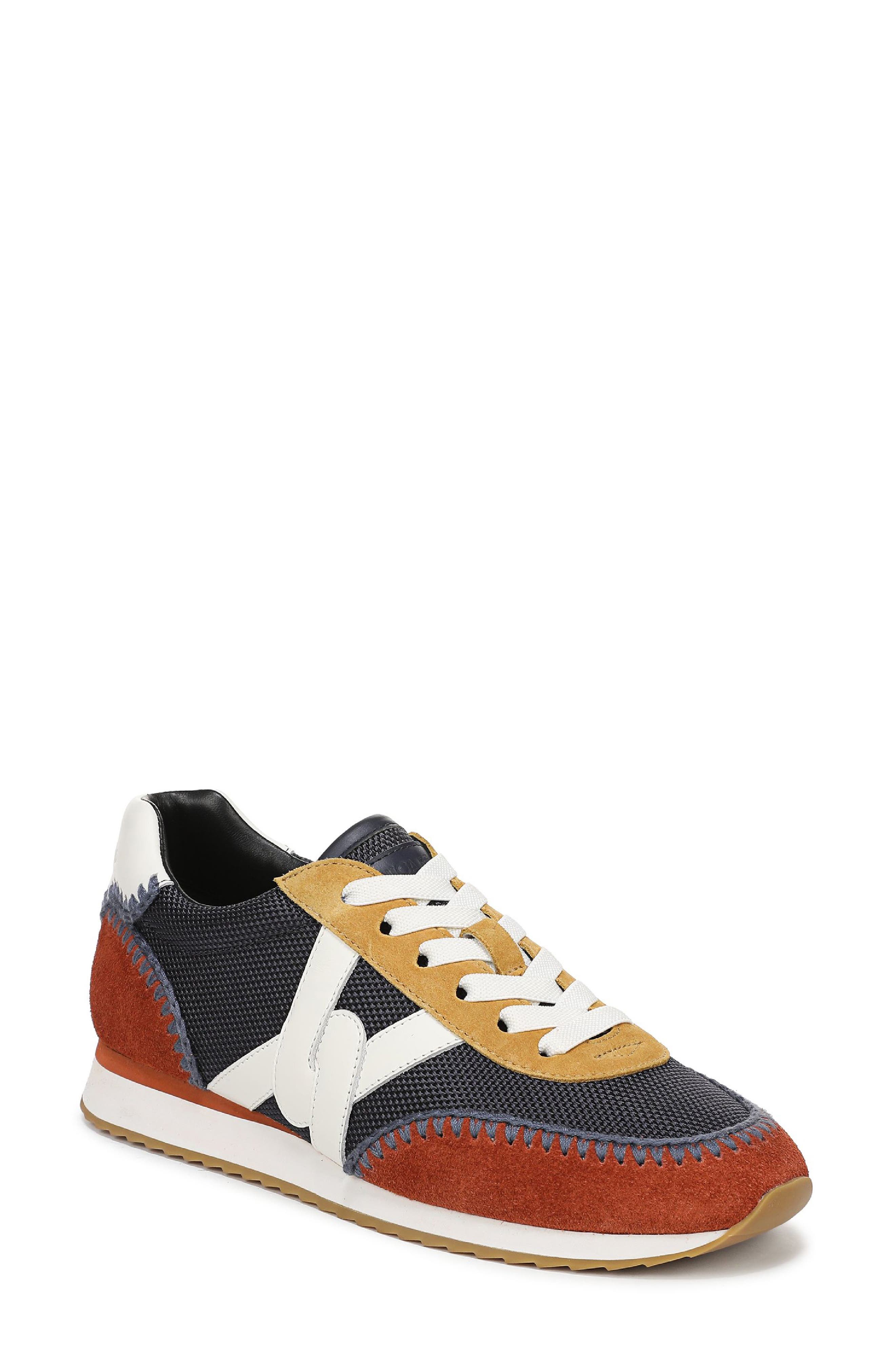 Penrose Slip-On Sneaker, Main, color, NAVY/ RUST SUEDE