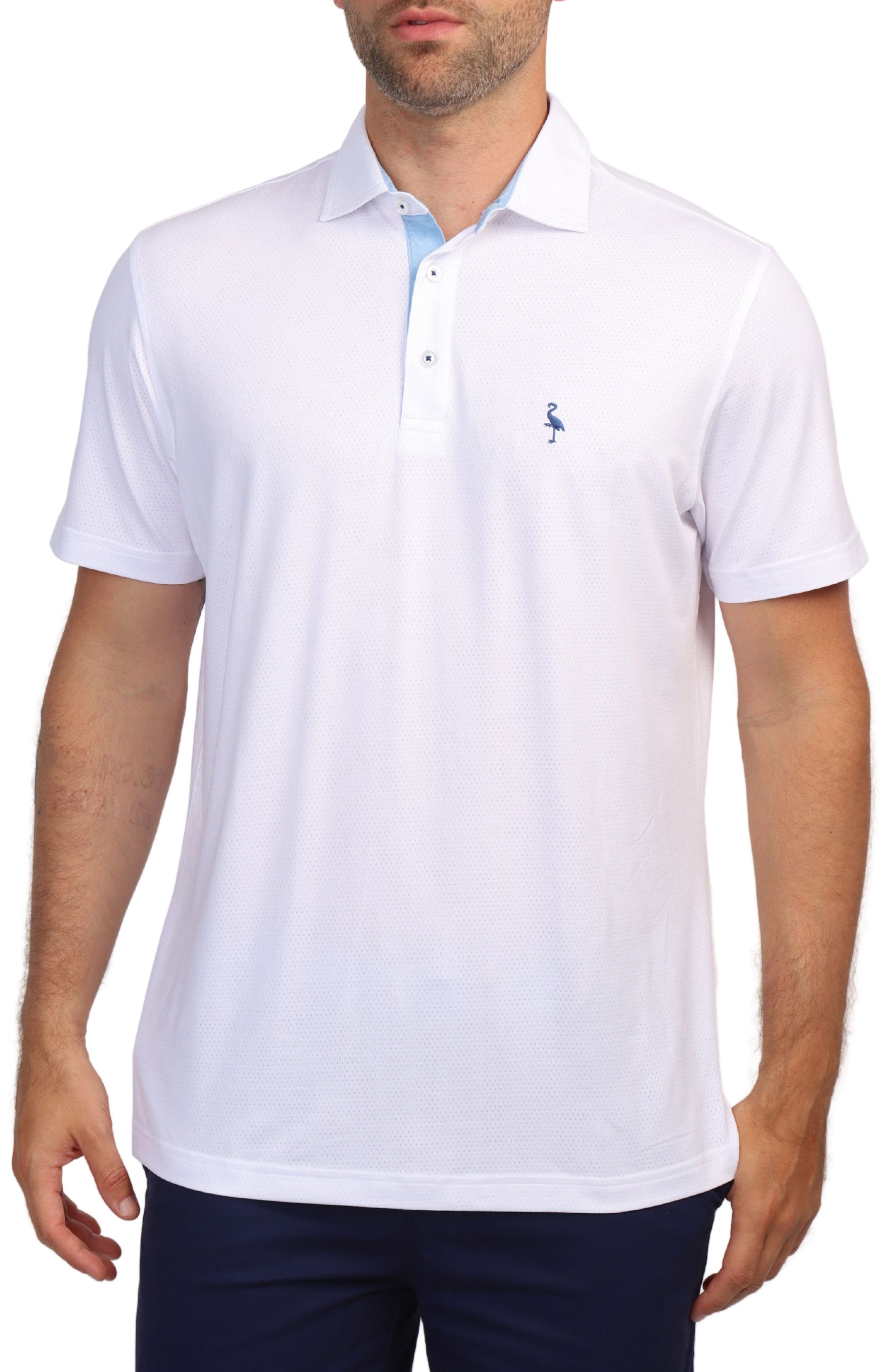 TailorByrd Mélange Mesh Performance Polo