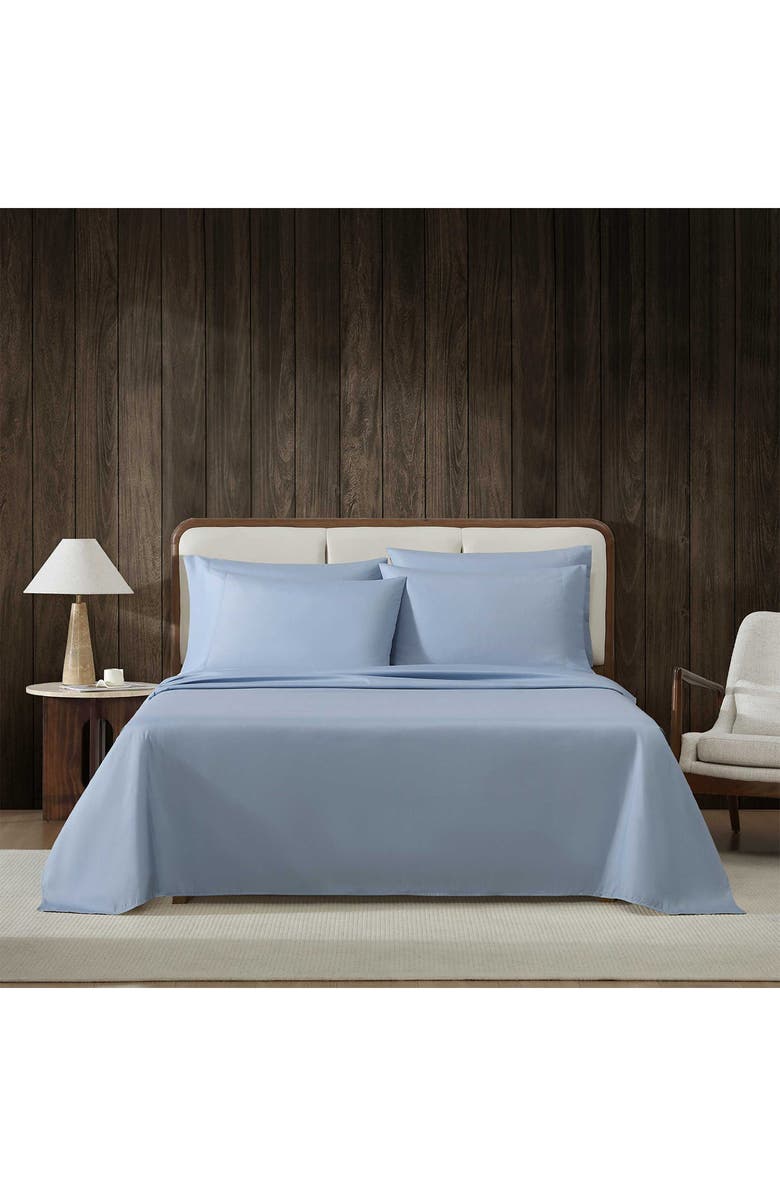 Eddie Bauer Logan Pastel Blue Cotton Full Sheet Set, Alternate, color, Light Pastel Blue