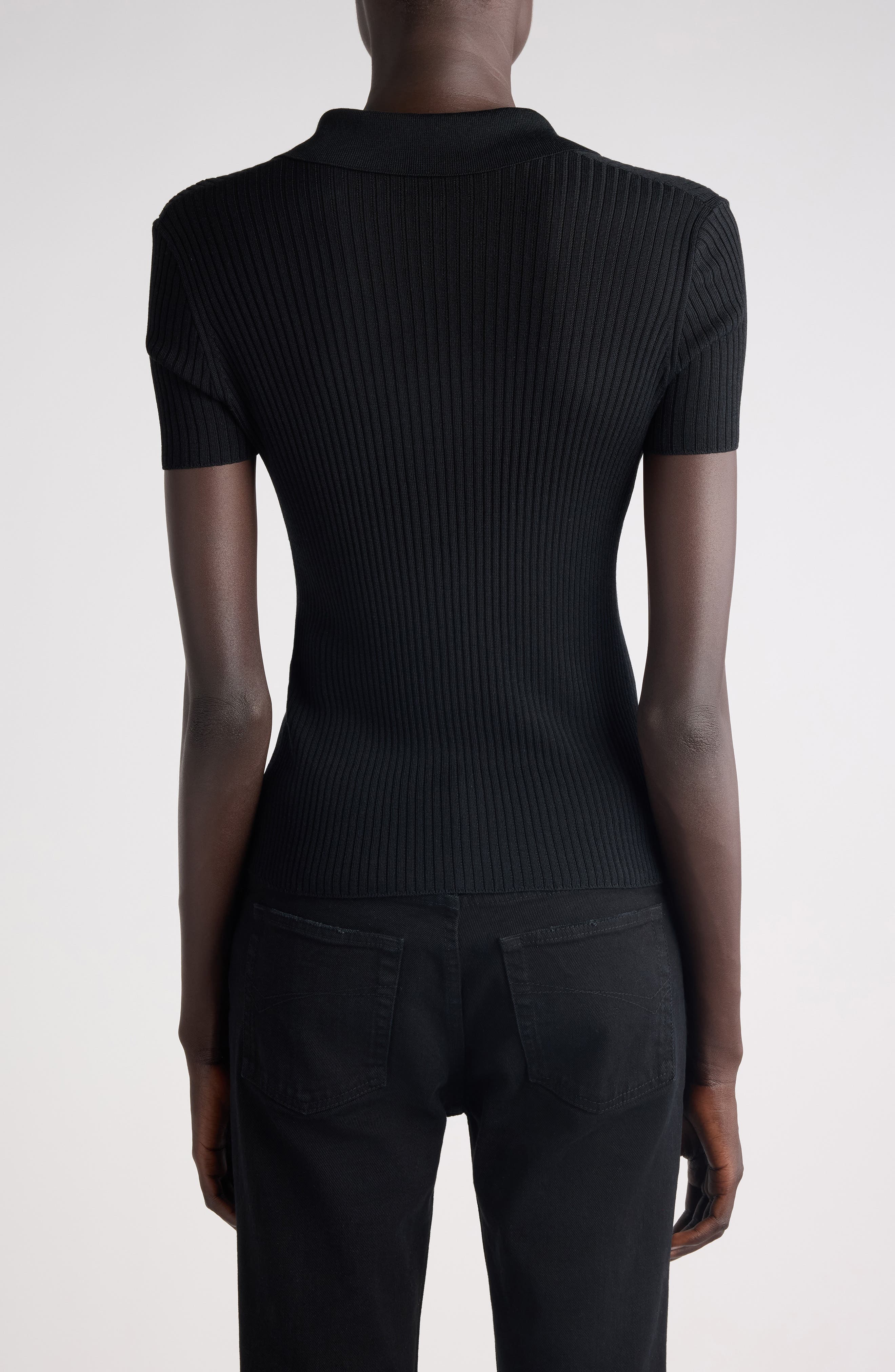 Short Sleeve Rib Top - image 2