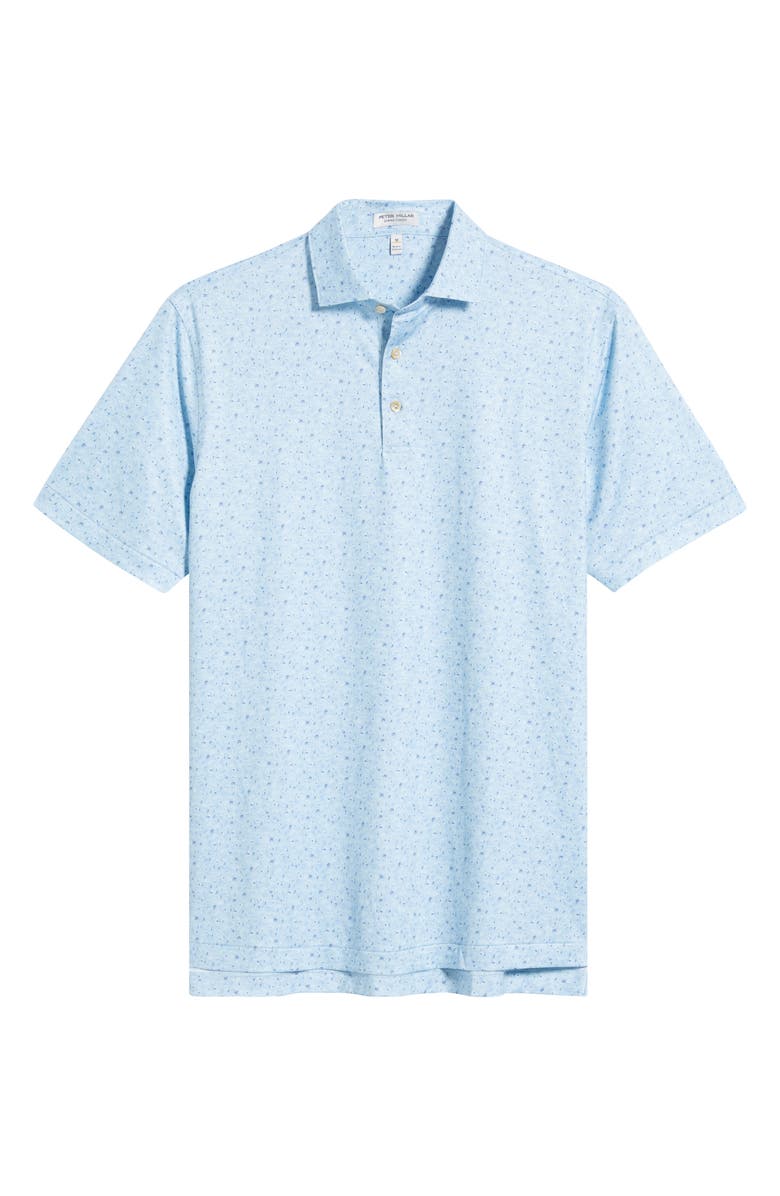 Peter Millar Melody Performance Jersey Polo, Alternate, color, Sky