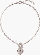 Modenaire Crystal Heart Pendant Necklace