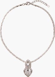 Modenaire Crystal Heart Pendant Necklace