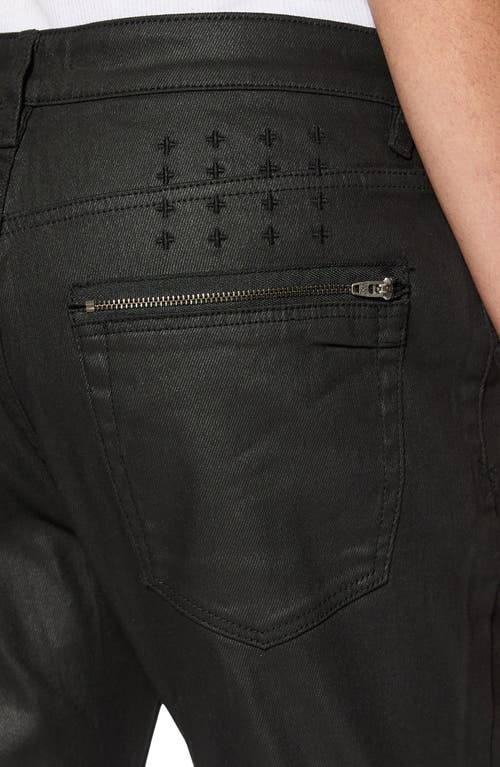 KSUBI KSUBI VAN WINKLE CAGED WAXED SLIM FIT JEANS
