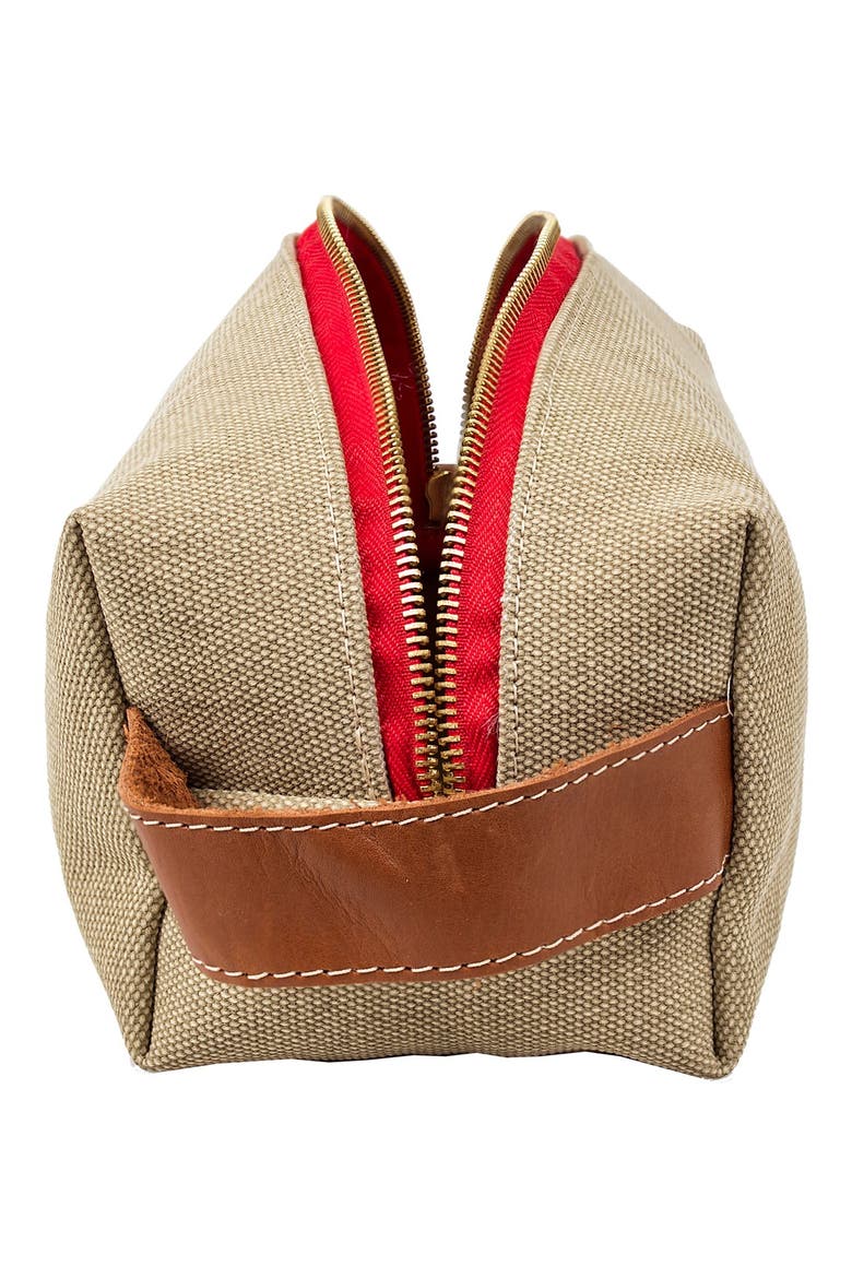 Water Resistant Monogram Travel Kit, Alternate, color, BEIGE
