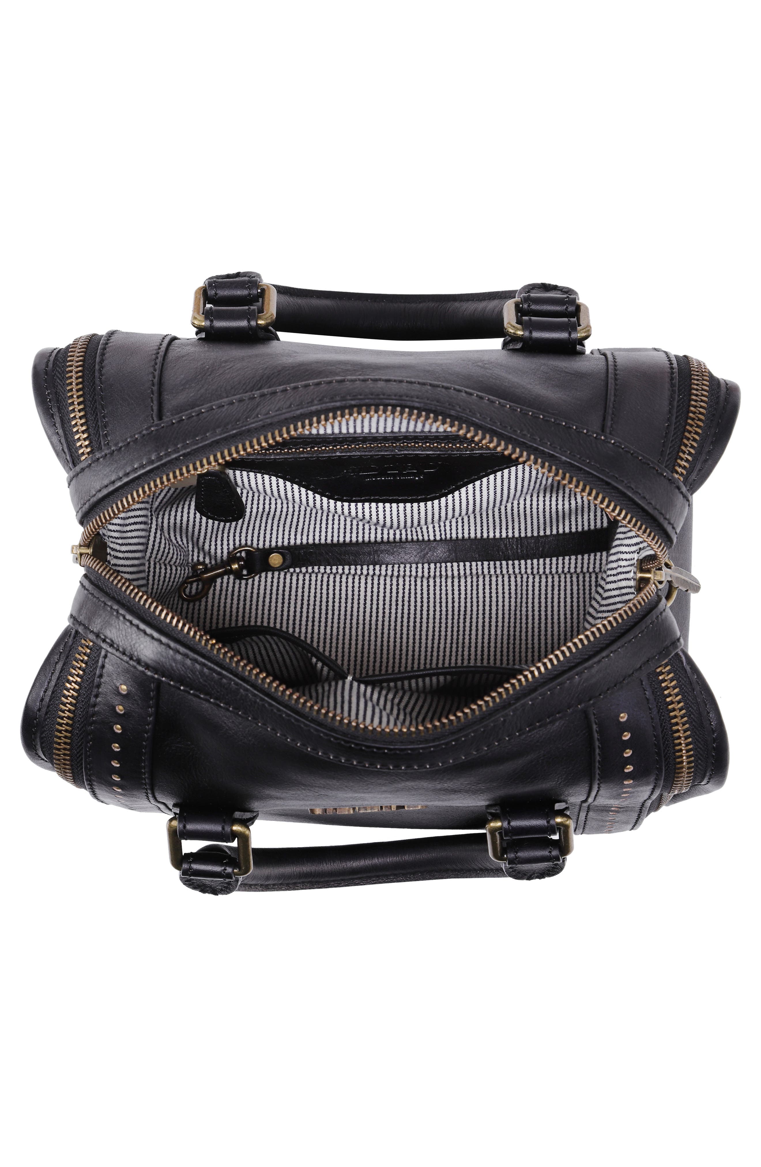 OLD TREND Mini Trunk Leather Crossbody Bag, Alternate, color, 