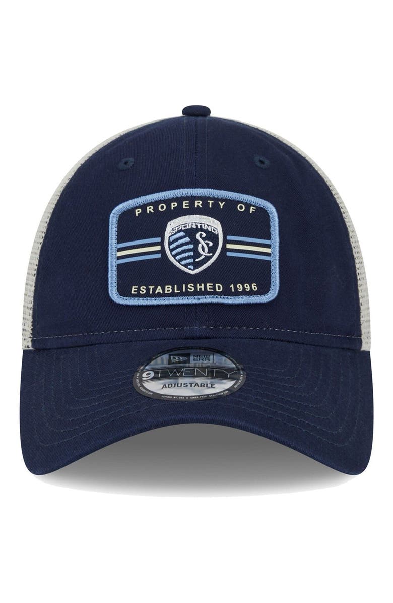 New Era Men's New Era Navy Sporting Kansas City Property 9TWENTY Snapback Hat, Alternate, color, 