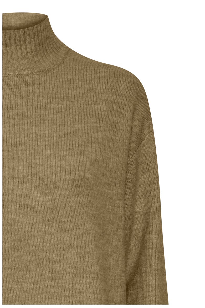 Mock Neck Sweater Dress, Alternate, color, MILITARY OLIVE MELANGE